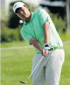  ?? MICHAEL BURNS PHOTO/PGA TOUR CANADA ?? Eugene Wong, 25, of North Vancouver enjoyed a successful season on the PGA Tour China circuit and finished fifth on the money list.