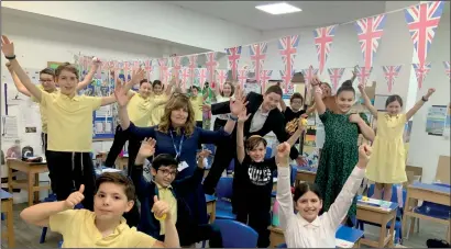  ??  ?? Whizzes at quizzes: Nancy Reuben Primary in Hendon, who were victorious in the 2020 Etgar Challenge