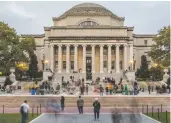  ?? NEW YORK TIMES FILE PHOTO ?? The campus of Columbia University in New York in 2018. Beginning next year, high school students will be able to retake specific sections of the ACT exam during the college admissions process.