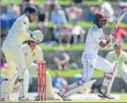  ?? GETTY ?? West Indies opener Kraigg Brathwaite laid the foundation for a big score with a patient 48* to push the hosts to 126/1 at lunch.
