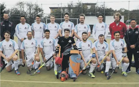  ??  ?? Spalding are pictured before their 6-2 defeat at City of Peterborou­gh in the East Premier A Division.