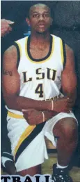  ?? Submitted photo ?? ■ Robert Harper as a freshman in 1997 at LSU-Shreveport. He’s playing basketball with hopes of an NBA future.