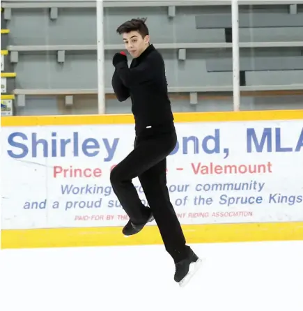  ?? CITIZEN FILE PHOTO ?? Justin Hampole, shown during a practice in October 2016, will skate at the national championsh­ips in January in Vancouver.