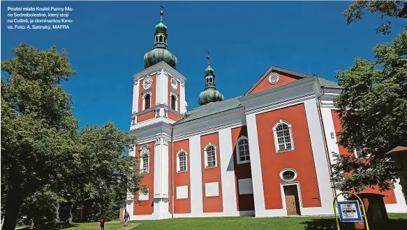  ??  ?? Poutní místo Kostel Panny Marie Sedmiboles­tné, který stojí na Cvilíně, je dominantou Krnova. Foto: A. Satinský, MAFRA