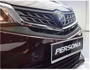  ??  ?? The latest Persona features the Infinite Weave grille, which is also found on the X70.
