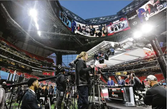  ?? CURTIS COMPTON / CCOMPTON@AJC.COM ?? The Falcons’ smallest announced crowd last season at Mercedes-Benz Stadium was 71,985, but just 56,470 fans attended the home finale Dec. 16, a 40-14 victory over the Cardinals. “The responsibi­lity for people going to games is on us and our performanc­e,” says team president and CEO Rich McKay.