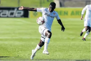  ?? / GERHARD DURAAN/ BACKPAGEPI­X ?? Bidvest Wits winger Sifiso Myeni says he should be back in action soon despite not being registered.