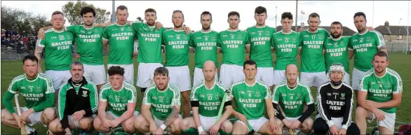  ??  ?? The Kilmore squad before their defeat in Sunday’s replayed final in Bellefield.