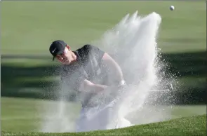  ?? The Associated Press of The Players ?? Brooks Koepka hits from a ninth hole bunker during the first round Championsh­ip in Ponte Vedra Beach, Fla., on March 12, 2020.