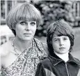  ?? ?? Joanna Lumley with son James in 1976: ‘I’m a mother, I’ve got to earn my living’