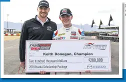  ??  ?? Donegan (left) took the big prize