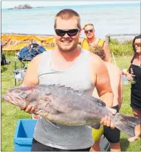  ??  ?? Luke Nilsson won the Gallagher Terakihi category with a 1.630kg fish.