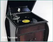  ??  ?? FIND Turntable