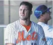  ?? GREGORY FISHER/USA TODAY ?? Syracuse left fielder Tim Tebow is batting .157.