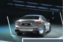  ??  ?? The Ghibli is a sleek and powerful vision from the Maserati brand.