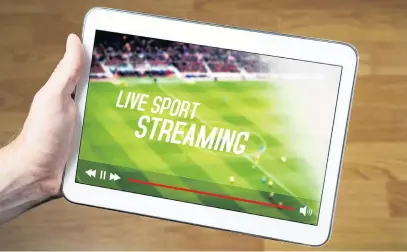  ?? PHOTO: GETTY IMAGES ?? Live streaming . . . Chorus is working closely with Spark to ensure people who want to watch sport online can do so.