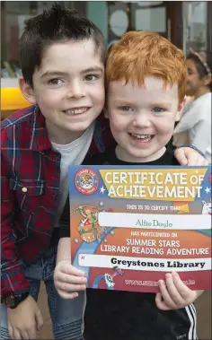  ??  ?? Alfie and Noah Doyle.