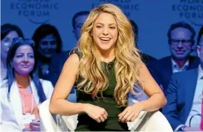  ??  ?? Shakira and fellow Latin pop star Carlos Vives are accused of ripping off another song for their award-winning hit La Bicicleta.