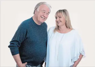  ?? EZROCK ?? Veteran radio host Rick Hodge, pictured here with co-host Lori Love, retired from 105.7 EZ ROCK’s morning show on Friday following six years with the station and 45 years on the air.