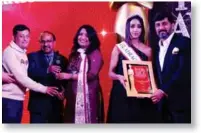  ??  ?? The award was given to Ice Group India and, received by Mukesh Bhalla, Manager, MICE, Disha Shah, Director and Mohit Khanna, Director
