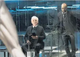  ??  ?? ANTHONY HOPKINS, left, and Jeffrey Wright are a pleasure to watch.