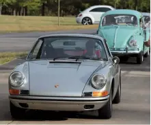  ??  ?? Below right: The talk of the day was Dave Conklin’s just completed 911S hot rod – it won the ‘Best Porsche’ award