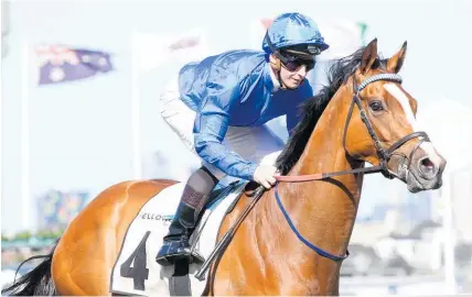  ?? Picture / Bruno Cannatelli ?? James McDonald winning the Turnbull Stakes on Hartnell in February, 2016.