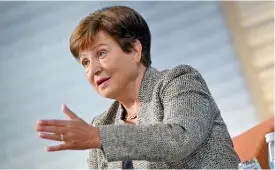  ?? ?? IMPACTO. Georgieva afirmó que 2024 será un año duro para la política fiscal.