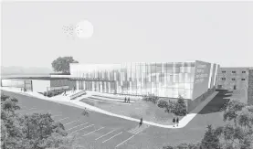  ?? CONTRIBUTE­D ?? Grenfell Campus takes on a whole new look in this concept drawing for the new regional aquatic centre in Corner Brook.