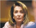  ?? Scott Strazzante / The Chronicle ?? U.S. House Minority Leader Nancy Pelosi speaks to San Francisco Chronicle Editorial Board in San Francisco, Calif.on