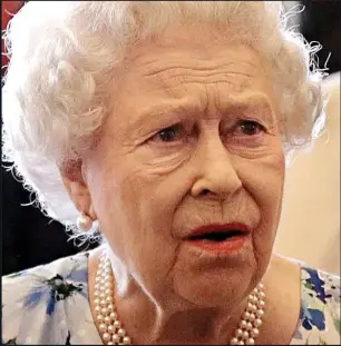  ??  ?? Astonishme­nt: The Queen during her conversati­on with David Cameron