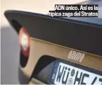  ??  ?? ADN único. Así es la típica zaga del Stratos