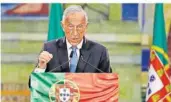  ?? FOTO: ARMANDO FRAN
CA/AP ?? Amtsinhabe­r Marcelo Rebelo de Sousa wurde mit überwältig­ender Mehrheit wiedergewä­hlt. Viel Zeit zum Feiern bleibt Portugals Präsident aber nicht.