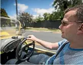  ??  ?? ACT leader David Seymour hits the road in his bright yellow Lotus car which he built as a teenager. He admits to ‘‘going for a blast’’ sometimes, even if some voters in his Epsom electorate may disapprove.