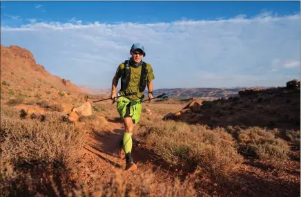  ?? Howie Stern ?? Justin Strickland just ran a 240-mile race in Moab, Utah. He finished in just over 80 hours and placed 8th among 202 runners who started the race.