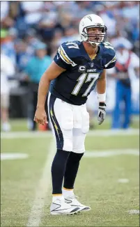  ??  ?? After 16 seasons with San Diego Chargers, eight-time Pro Bowl quarterbac­k Philip Rivers will join the Indianapol­is Colts in 2020.