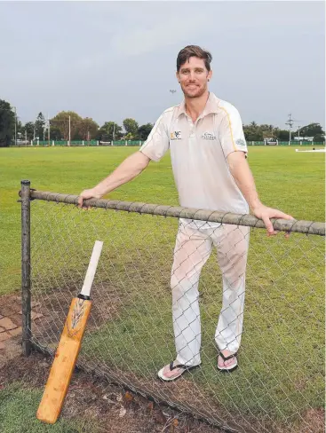  ?? Picture: MARC McCORMACK ?? IN THE RUNNING: Norths player Haydon Pendleton scored the only run during the 4 overs that were played in the rain interrupte­d day against Mulgrave.