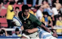  ?? ?? Amabhokobh­oko abethe iargentina kowayo ngo35-20, ancwase ukuyiphind­a ethekwini ngempelave­ki. Umfanekiso: Springboks/facebook