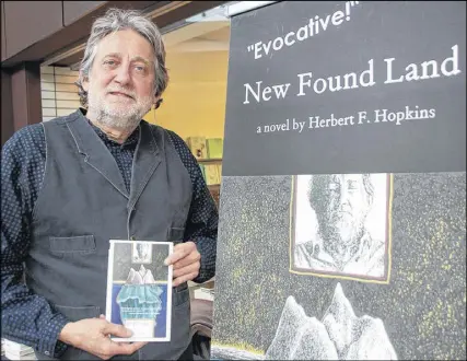  ?? LYNN CURWIN/TRURO DAILY NEWS ?? Herb Hopkins was recently in Truro for a book signing at Coles. He was promoting his third novel, New Found Land.