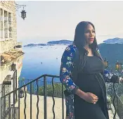  ??  ?? Serena Williams, on the cover of Vanity Fair, left, and above, in a picture posted a week ago on her Instagram feed, says her heart dropped when she discovered she was expecting a baby