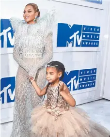  ?? Picture: GETTY ?? Beyonce and Blue Ivy at the MTV Video Music Awards.