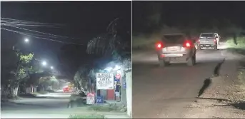  ?? FOTOS: AMÍLCAR IZAGUIRRE. ?? Una de las zonas más favorecida­s con la iluminació­n en la Rivera Hernández es donde queda el megaparque, ya que adultos y niños lo visitan con frecuencia. En el barrio Medina y la colonia Felipe Zelaya las calles también están iluminadas por completo....