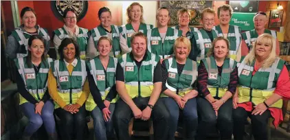  ??  ?? Pictured are members of the Oulart-the-Ballagh CFR Group at their launch in the Sawdust lnn, The Ballagh.
