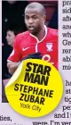  ??  ?? STAR MAN STEPHA
NE ZUBAR YorkCity