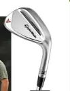  ??  ?? Wedges Taylormade Milled Grind 2, 50°, 56° and 60°, Dynamic Gold Tour Issue X100 shafts.