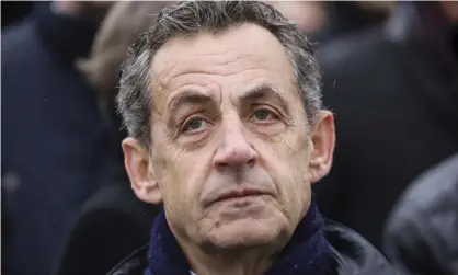  ?? ?? Nicolas Sarkozy was not in court for the verdict. He has denied wrongdoing. Photograph: Ludovic Marin/AP