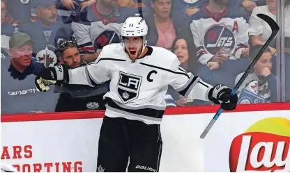  ?? Foto James Carey Lauder/USA Today Sports ?? Anže Kopitar si je v 15 letih pri LA Kings prislužil sloves enega najboljših hokejistov v ligi NHL.