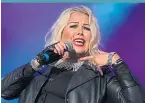  ?? ?? ● Kim Wilde performs at Rewind Festival at Scone Palace in 2013