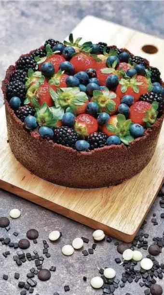  ?? Divulgação ?? Torta em tamanho grande (de 1,2 kg a 2,4 kg), que pode ser coberta de frutas