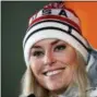 ?? CHRISTOPHE ENA — THE ASSOCIATED PRESS FILE ?? United States’ Lindsey Vonn will begin her season and her quest to become the all-time winningest ski racer in a few weeks in Lake Louise, Alberta.